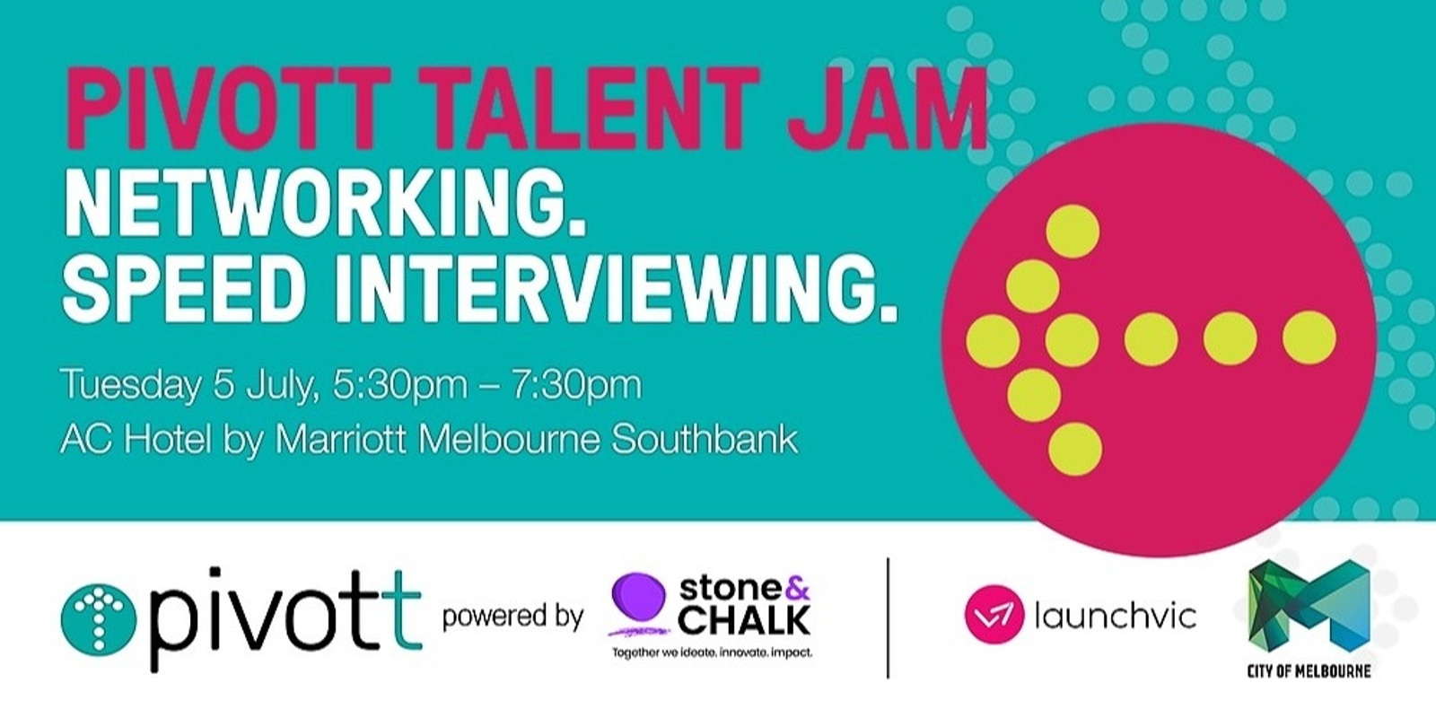 Banner image for PIVOTT Talent Jam - Speed Networking