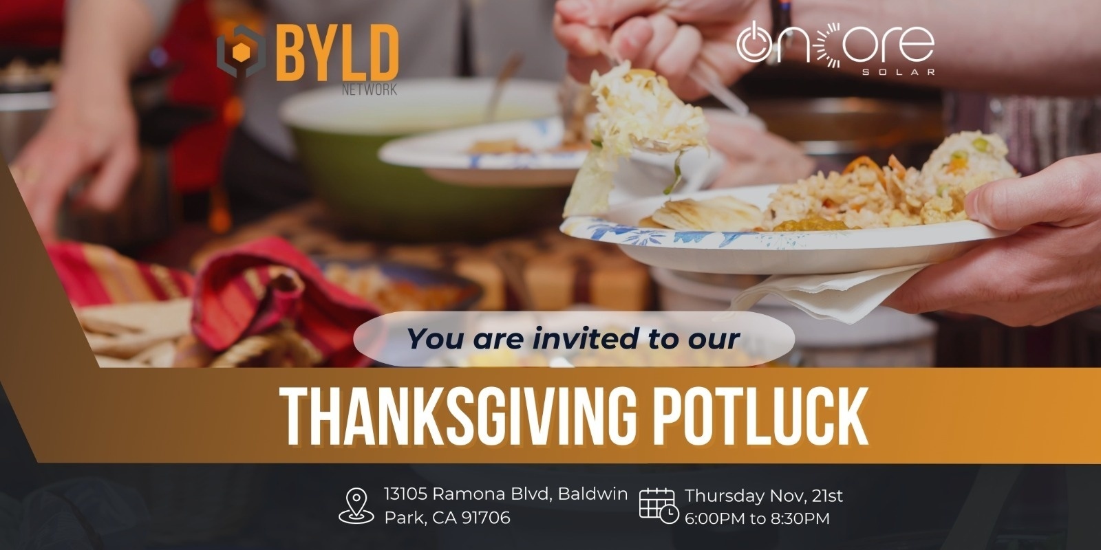 Banner image for BYLD Network's Thanksgiving Potluck!