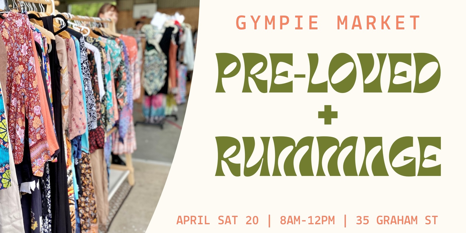 Banner image for Gympie Pre-loved Clothing Market ~ April 20th