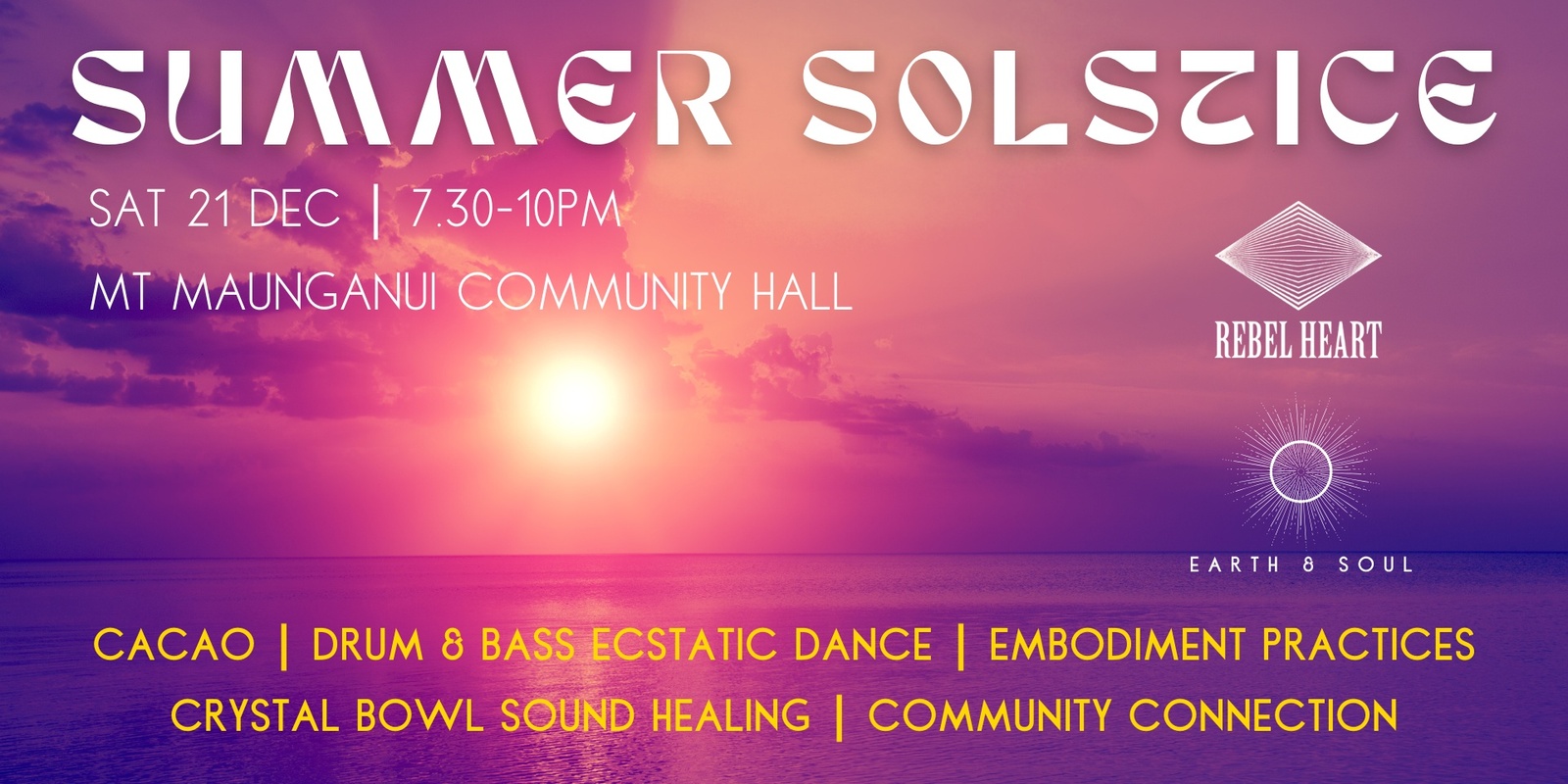 Banner image for SUMMER SOLSTICE - Cacao & Ecstatic Dance