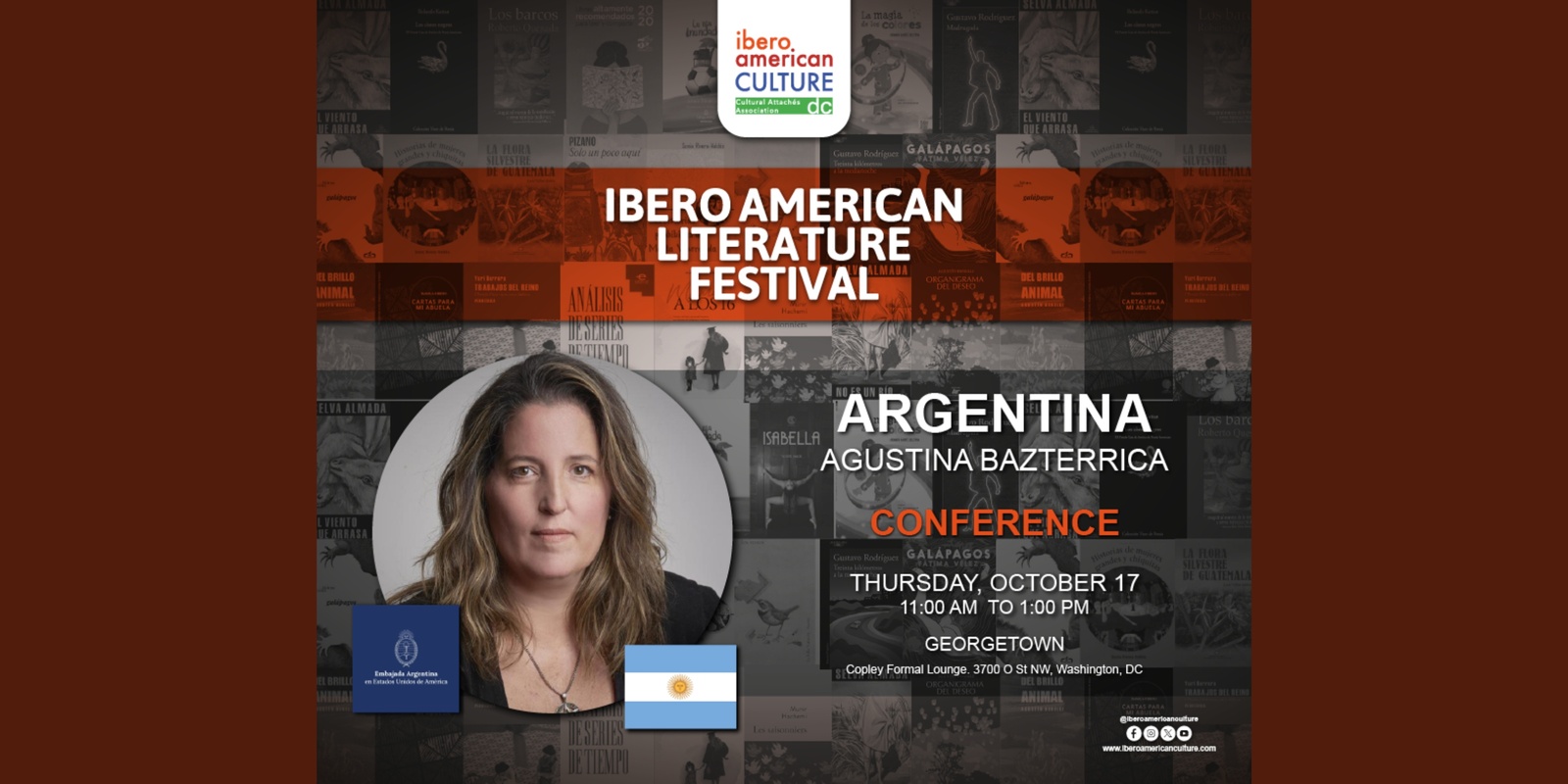 Banner image for Conference Agustina Bazterrica