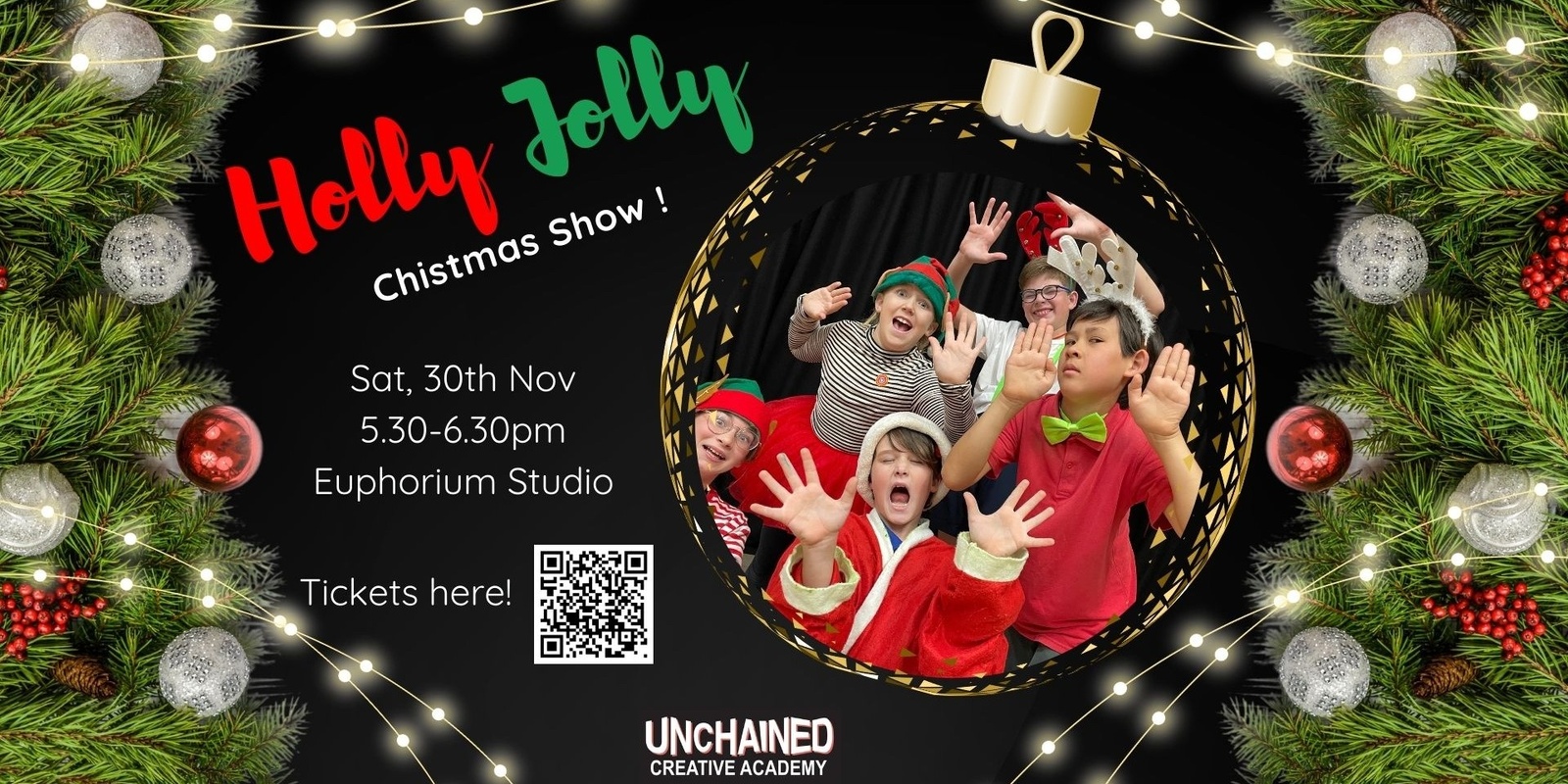 Banner image for 'Holly Jolly'  Christmas Show UCA Primary Improv Theatre