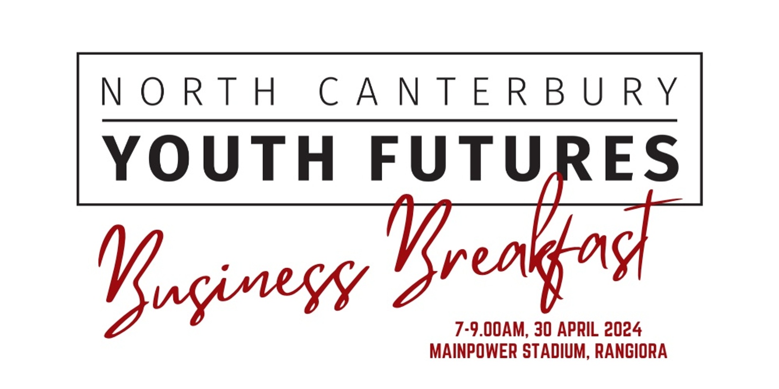 Banner image for North Canterbury Youth Futures - Business Breakfast
