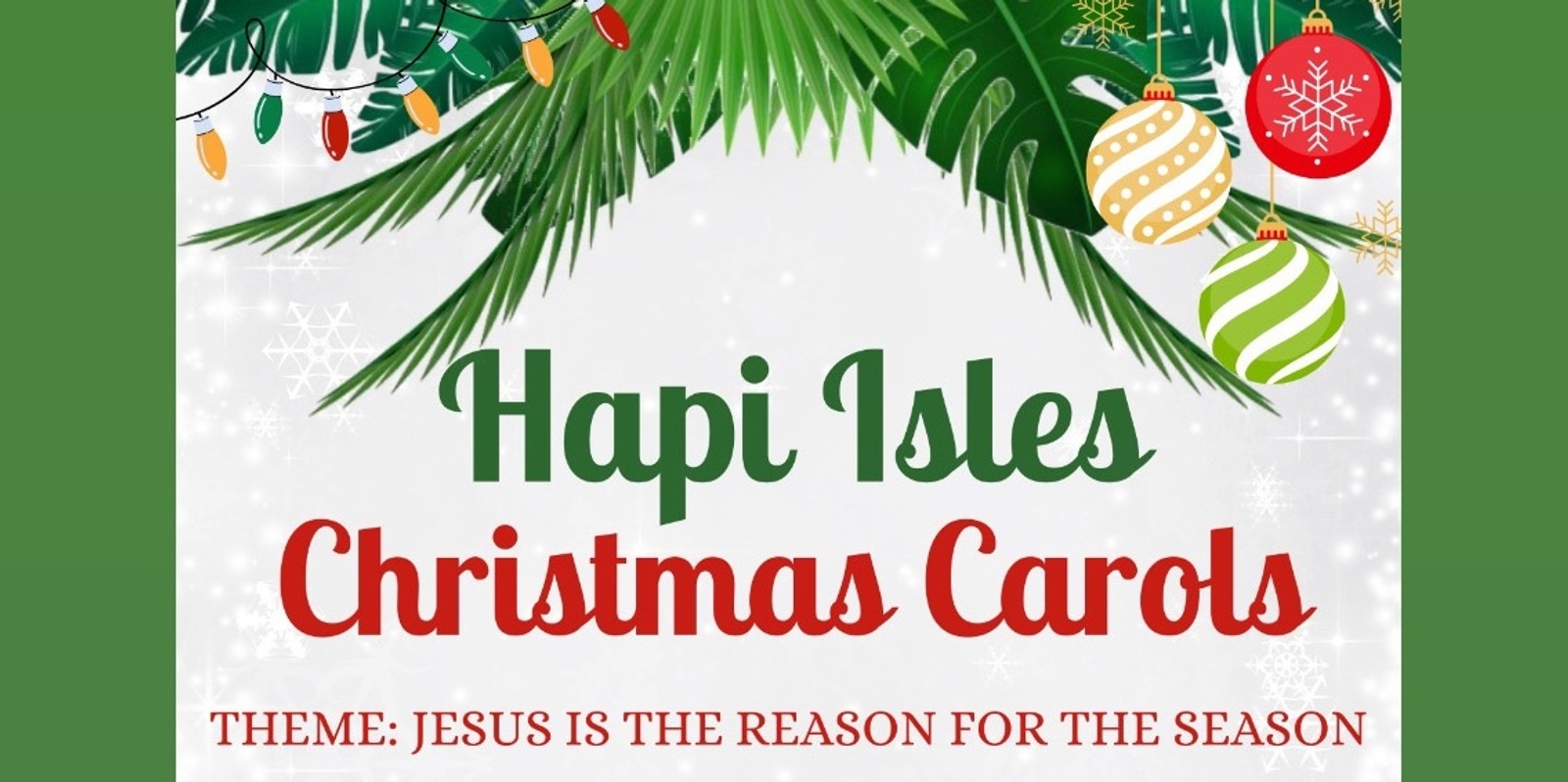 Banner image for Hapi Isles Christmas Carols 