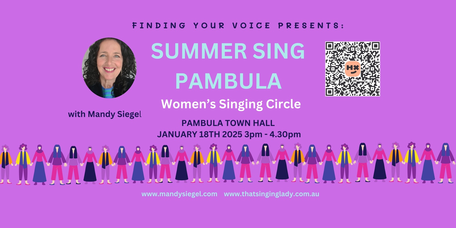 Banner image for SUMMER SING PAMBULA NSW - Women's Singing Circle 