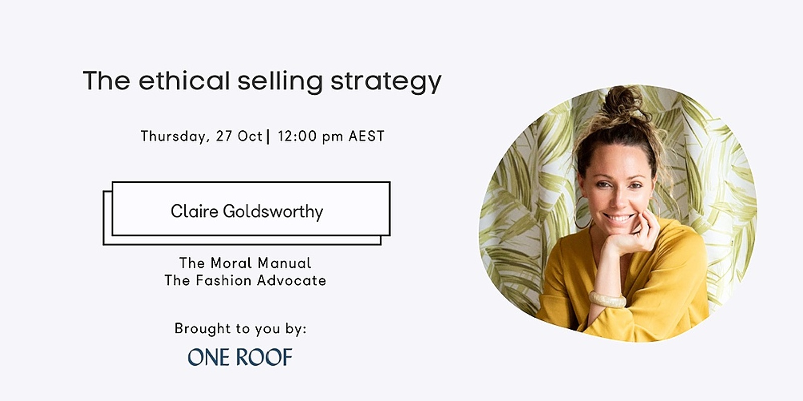 Banner image for The Ethical Selling Strategy Masterclass