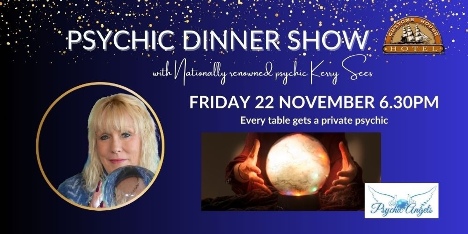 Banner image for Dine with a Psychic at Customs House Hotel 