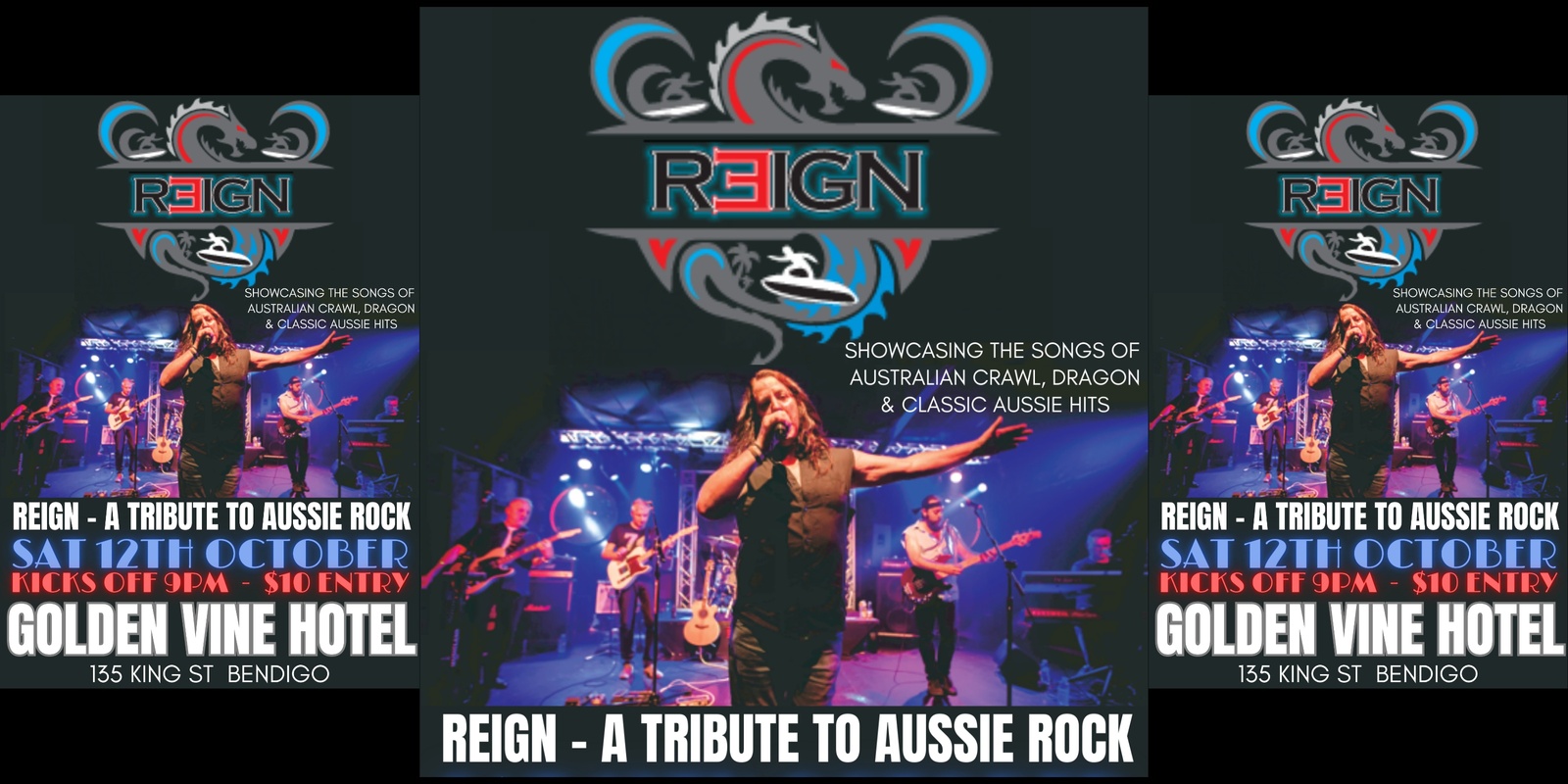 Banner image for REIGN a tribute to aussie rock Golden Vine