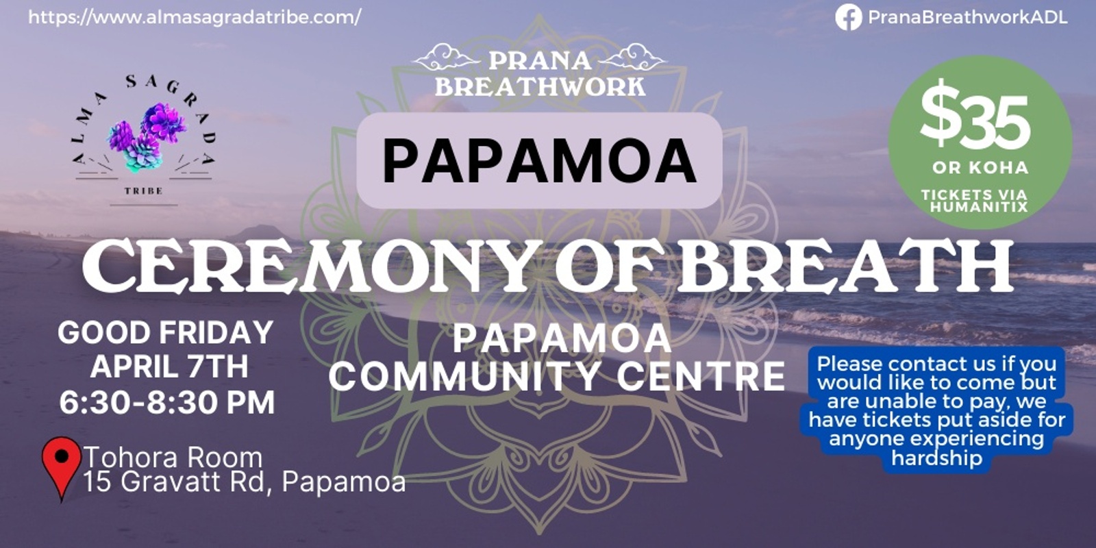 Papamoa Ceremony of Breath | Good Friday 7 April 