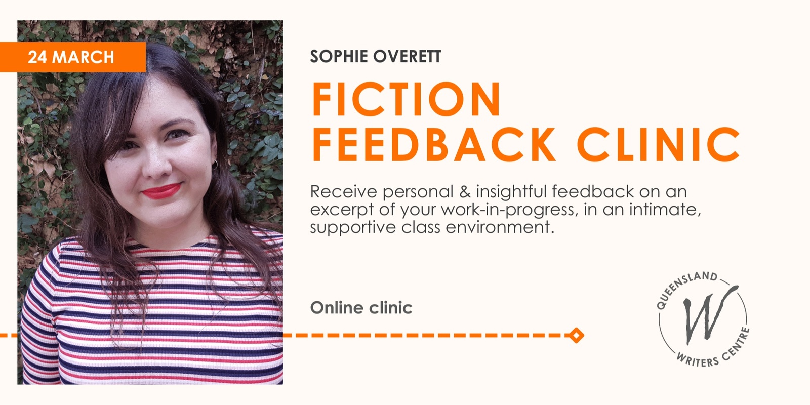 Banner image for Fiction Feedback Clinic with Sophie Overett