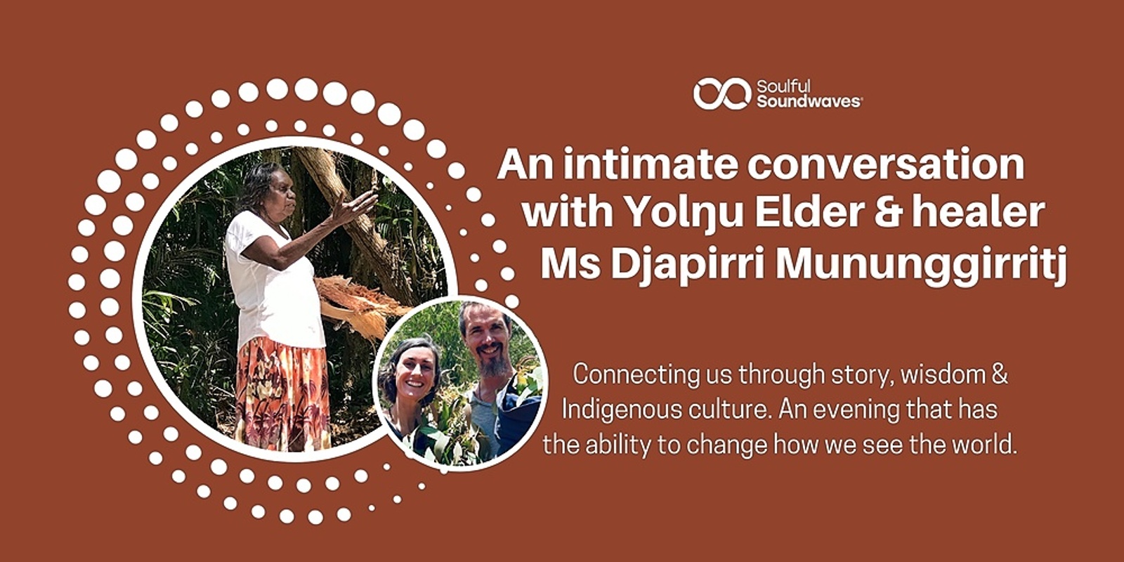 Banner image for An intimate conversation with Yolŋu Elder, Ms Djapirri Mununggirritj