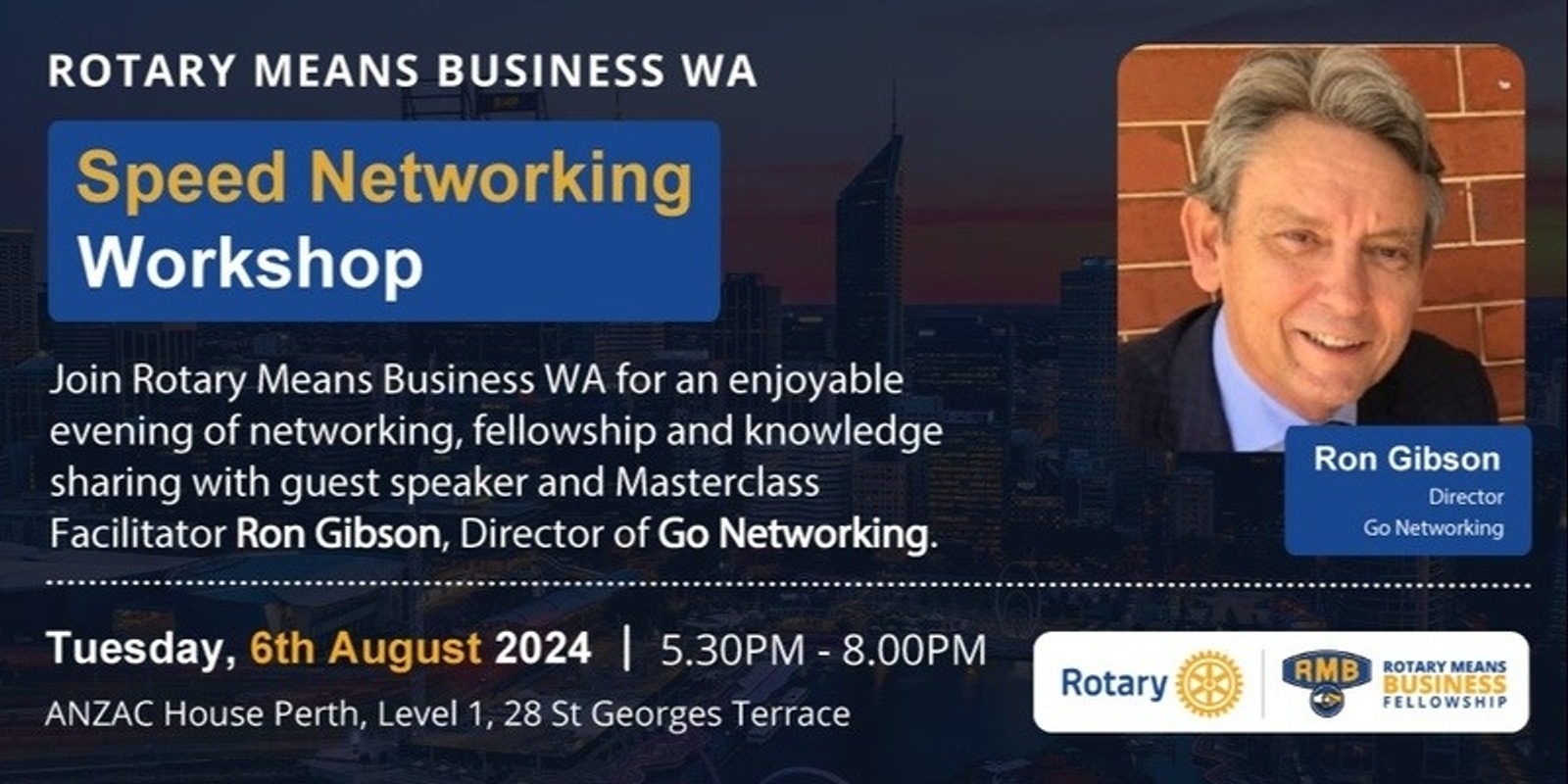 Banner image for Networking Masterclass with Ron Gibson