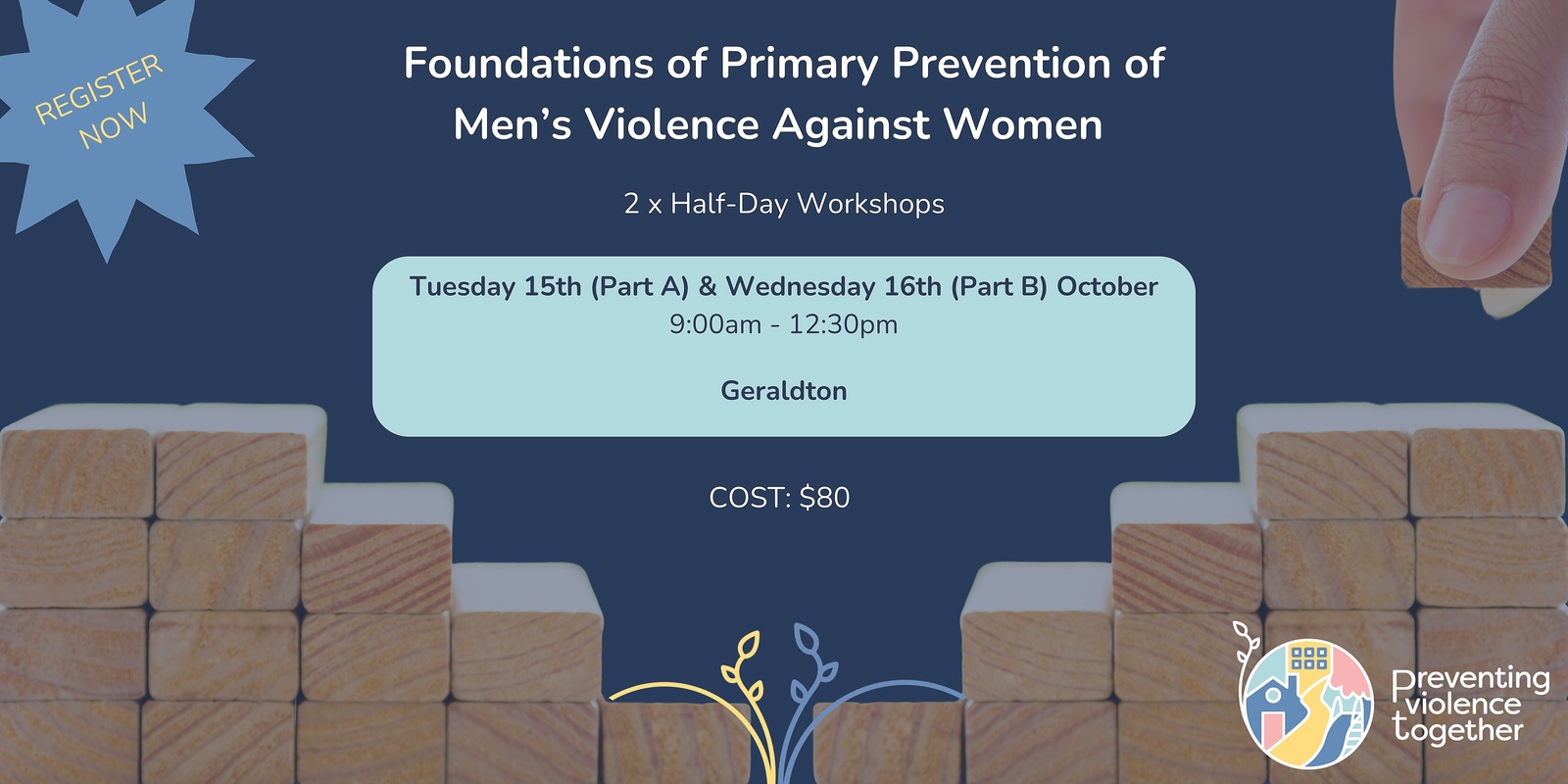 Banner image for Foundations of Primary Prevention of Men's Violence Against Women - Geraldton