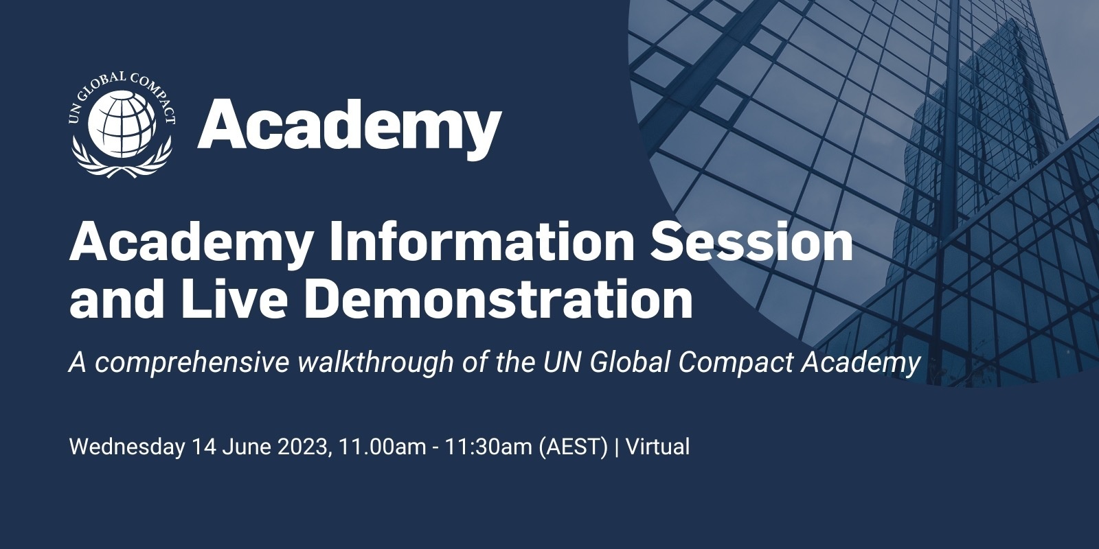 UN Global Compact Network Australia | Academy Information Session and Live Demonstration