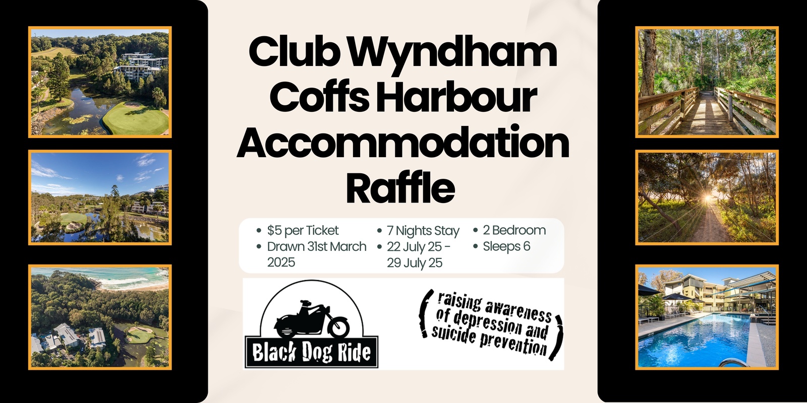 Banner image for Club Wyndham, Coffs Harbour Accommodation Raffle