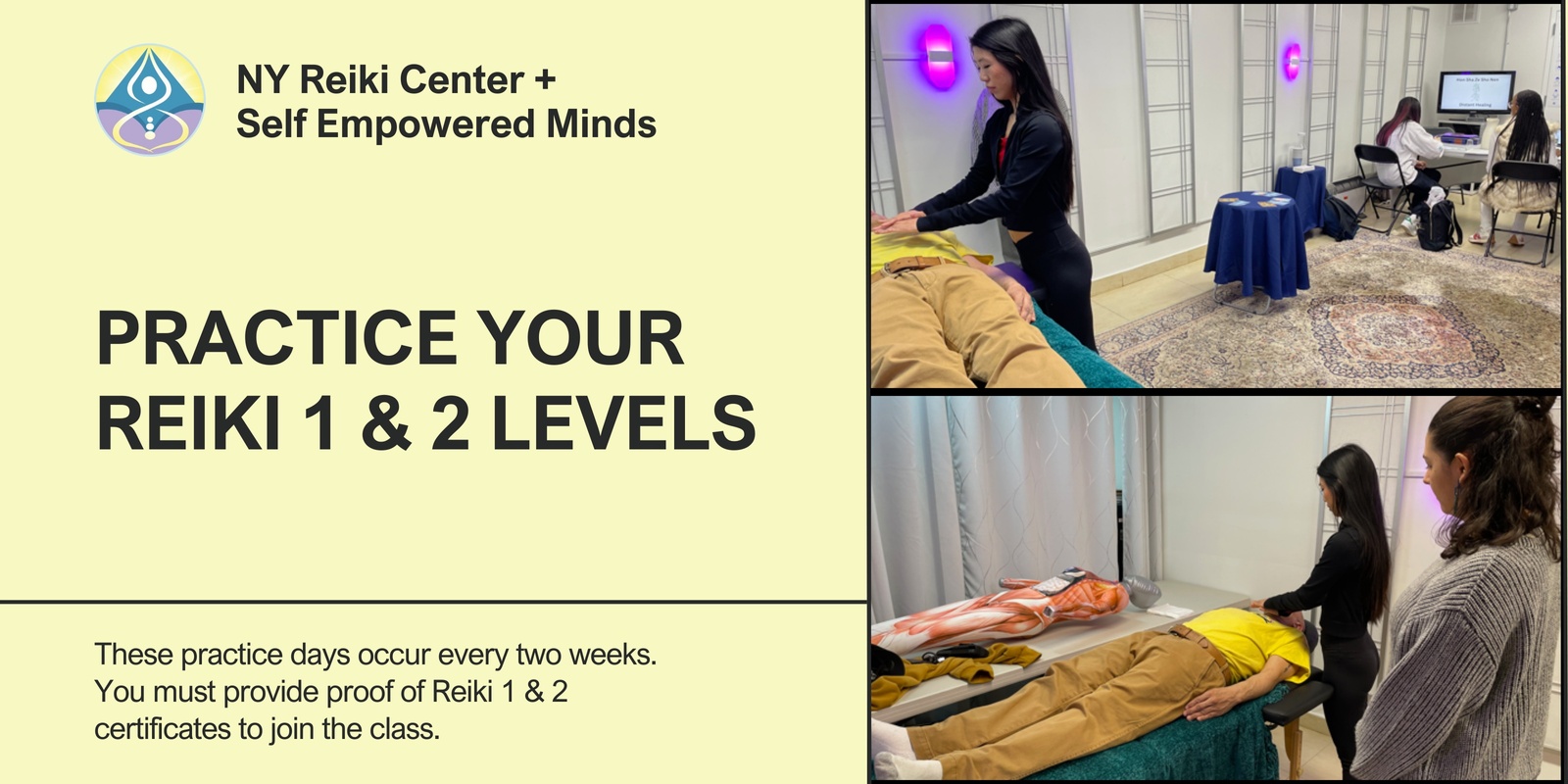 Banner image for Reiki Practice Time for Reiki 1 & 2 Certified Healers