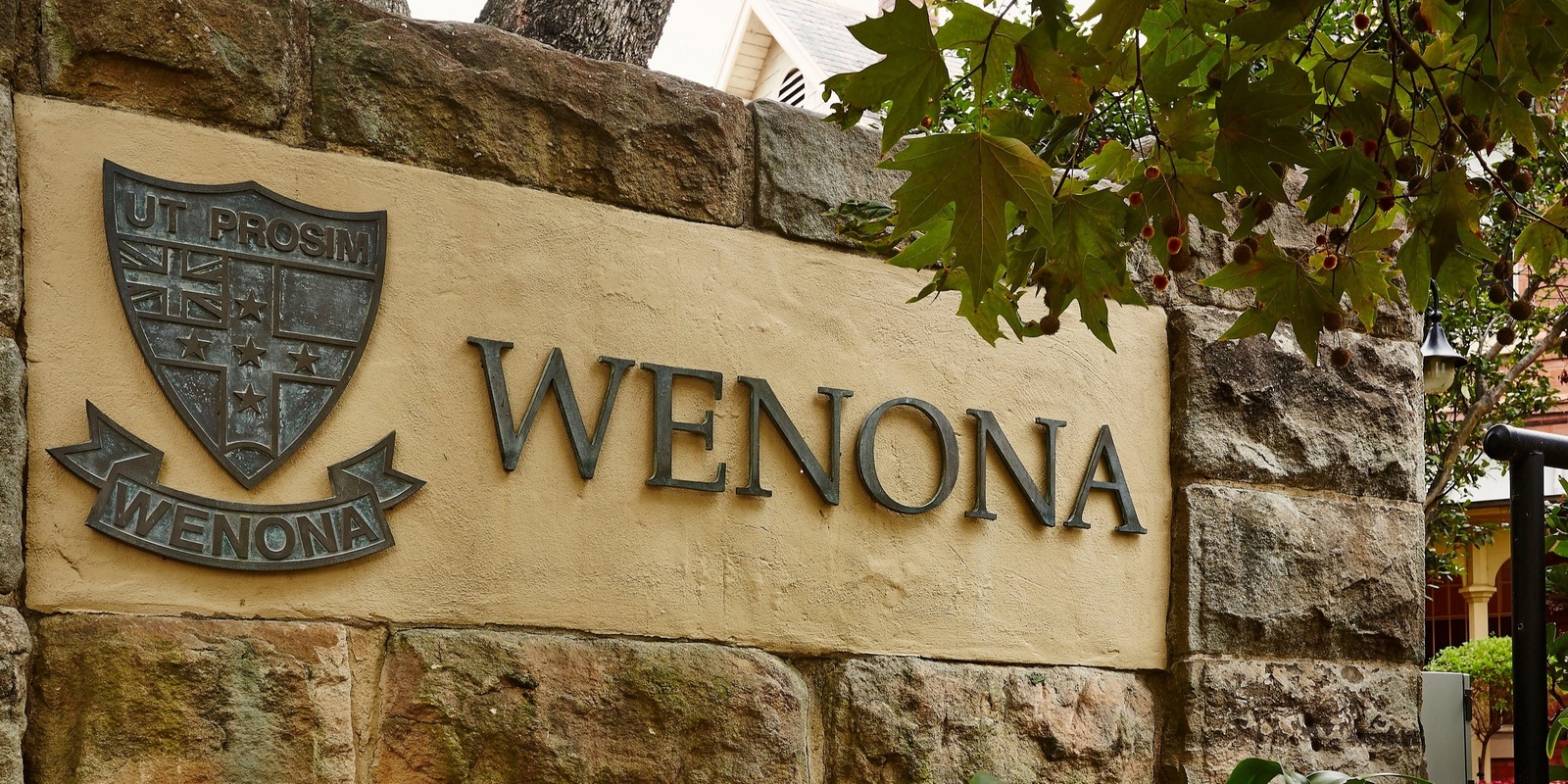 Wenona School's banner