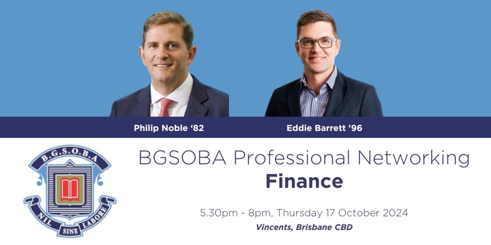 Banner image for BGSOBA Professional Networking - Finance