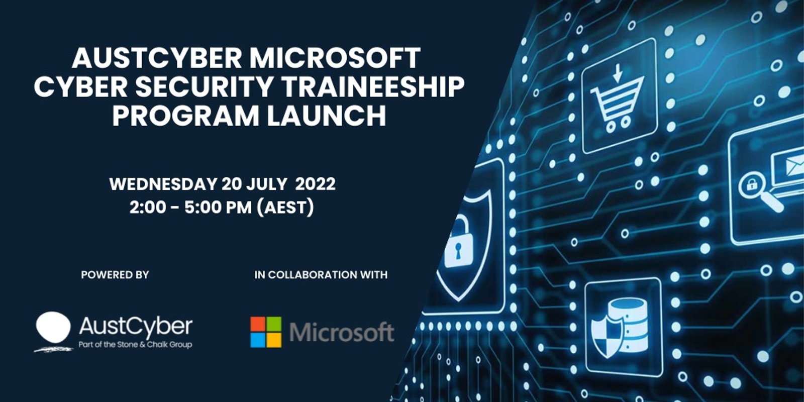 Banner image for AustCyber Microsoft Cyber Security Traineeship Program Launch