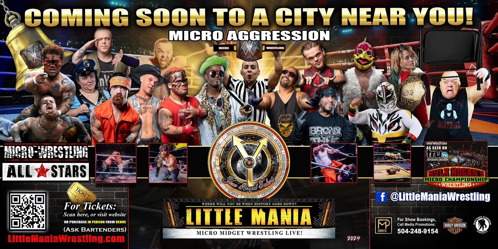 Banner image for Lake Ozark, MO - Micro Wrestling All * Stars: Show #2 - Little Mania Wrestling Rips through the Ring