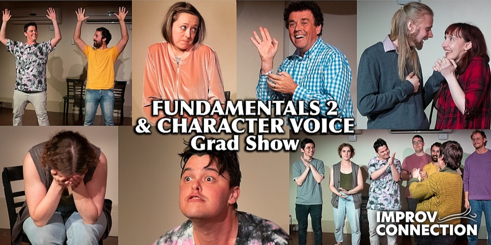 Banner image for Grad Show – Fundamentals of Improv 2 & Character: Voice