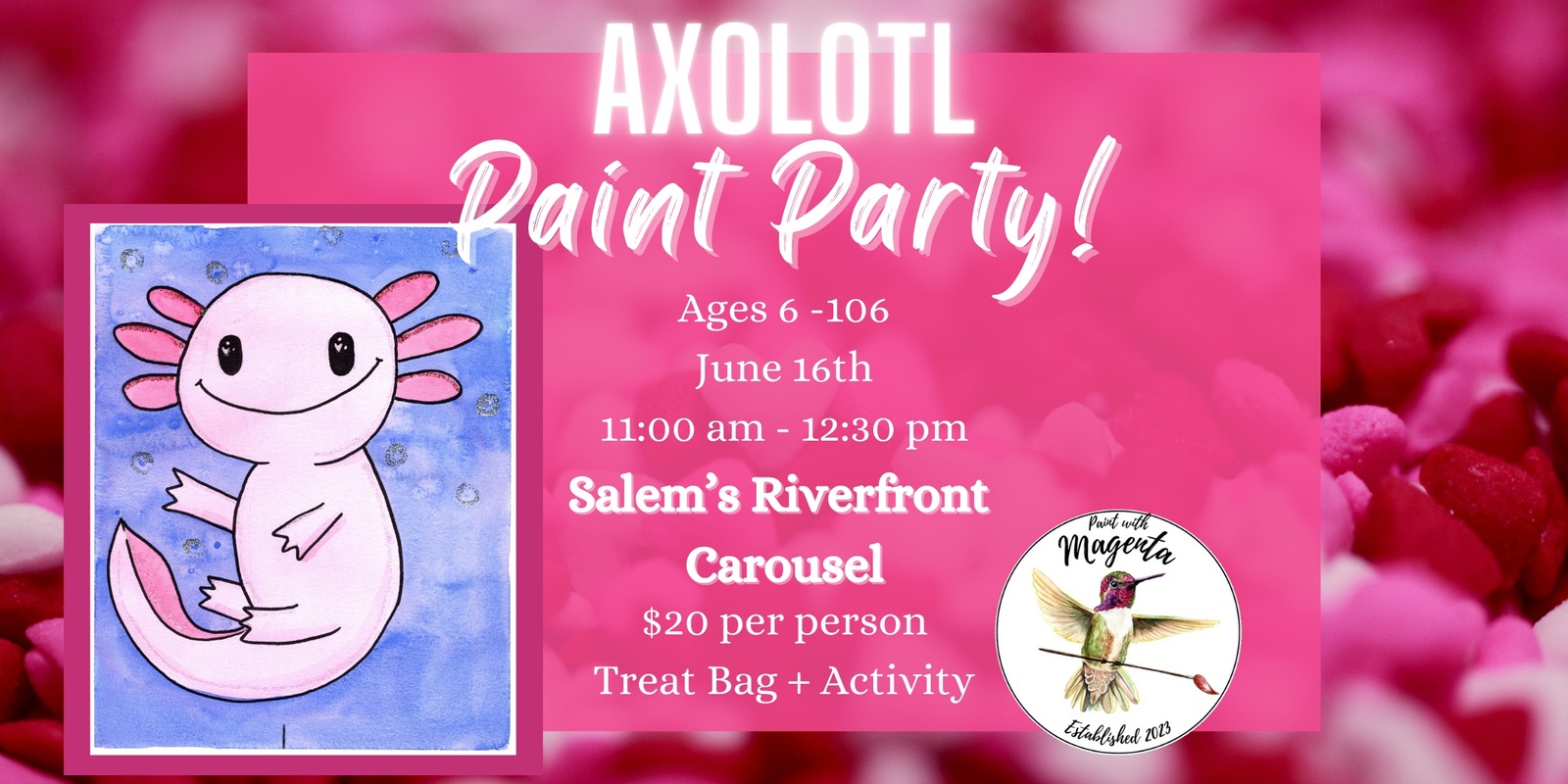 Banner image for Axolotl Paint Party!