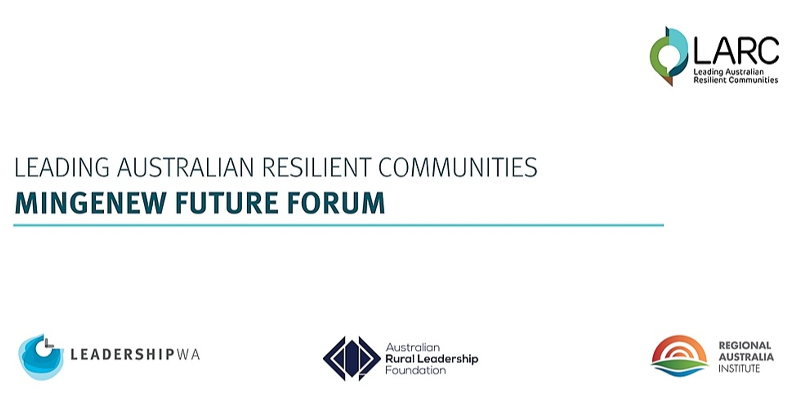 Banner image for Mingenew: Leading Australian Resilient Communities - Future Forums 
