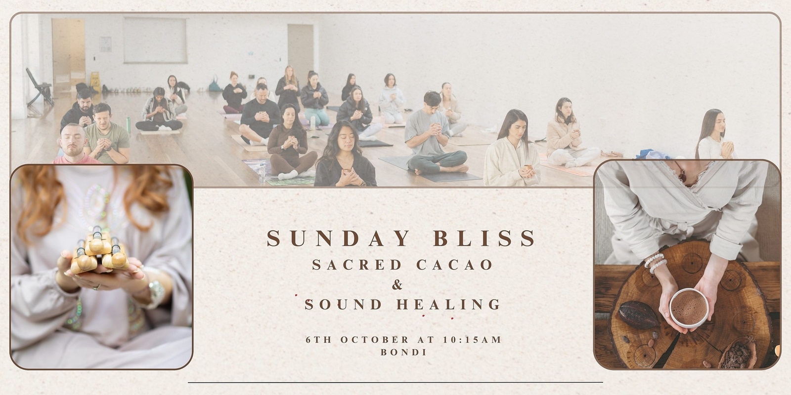 Banner image for Sunday Bliss - Sacred Cacao & Sound Healing Journey