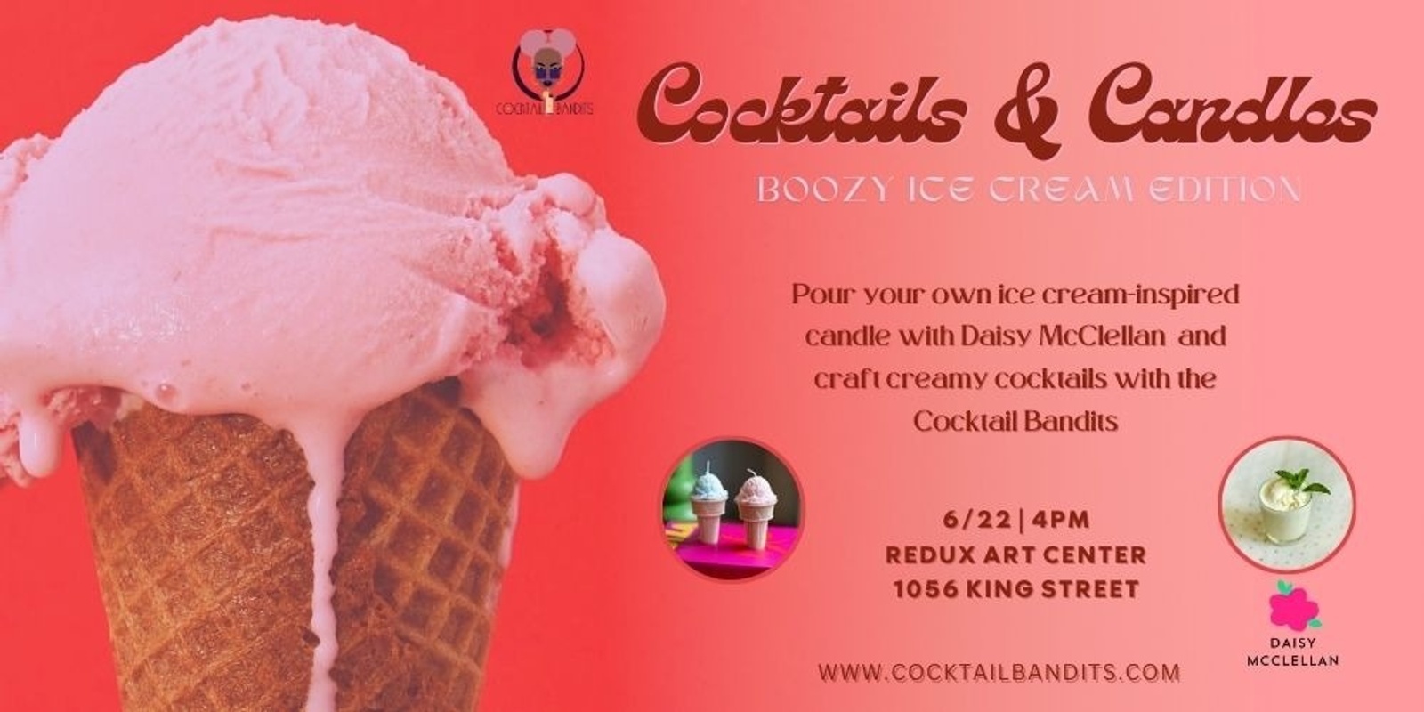 Banner image for Candles & Cocktails: Ice Cream Edition 