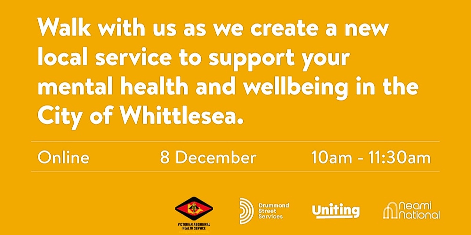 Banner image for Online community connection session - Whittlesea Local Adult and Older Adult Mental Health and Wellbeing Service