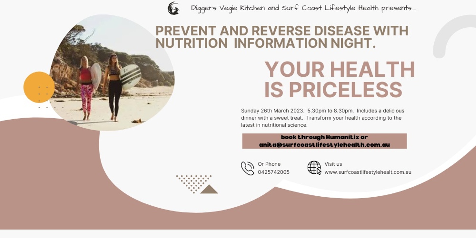 Prevent and reverse disease with nutrition information night