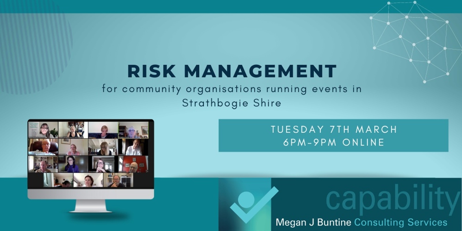 Banner image for Risk Management for community organisations running events in Strathbogie Shire (online)