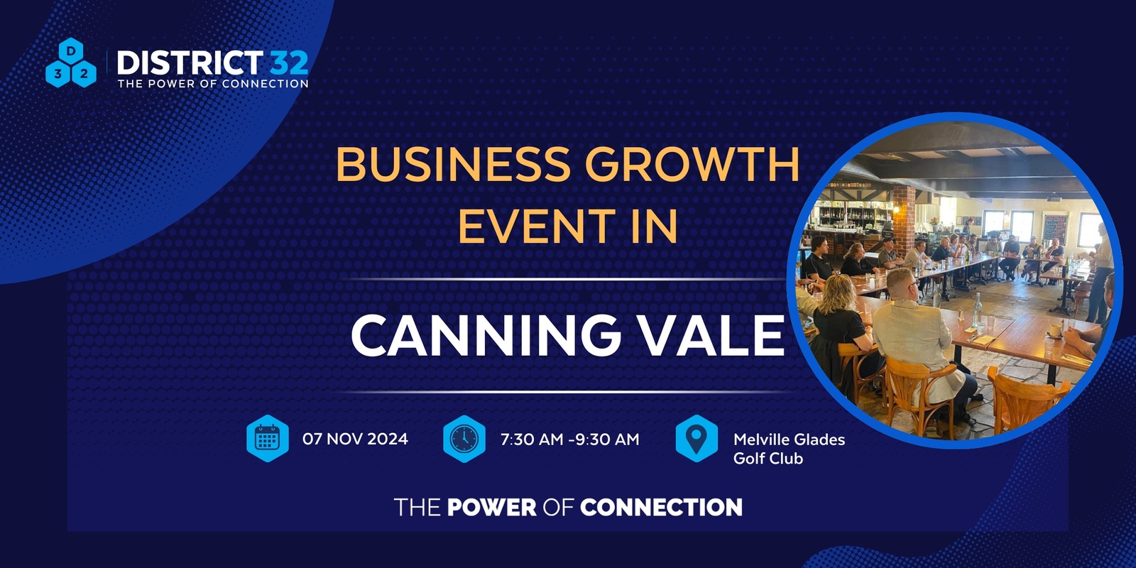 Banner image for District32 Business Networking Perth – Canning Vale - Thu 07 Nov