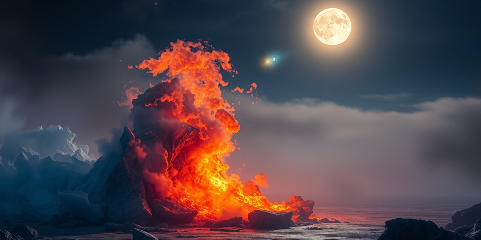 Banner image for Full Moon Gathering & Drum Circle: A Song of Fire & Ice