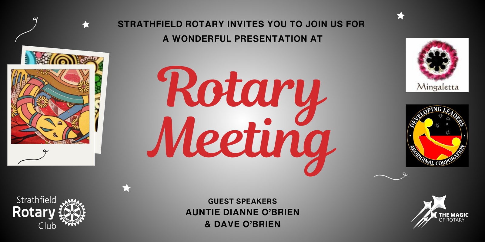 Banner image for Strathfield Rotary Meeting Night 23 October 2024