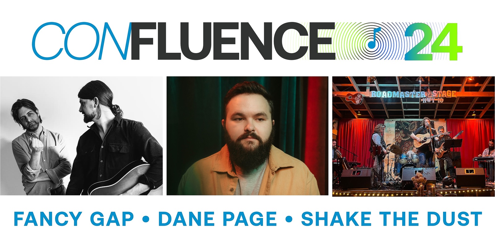 Banner image for CONFLUENCE '24: Shake The Dust, Dane Page and Fancy Gap