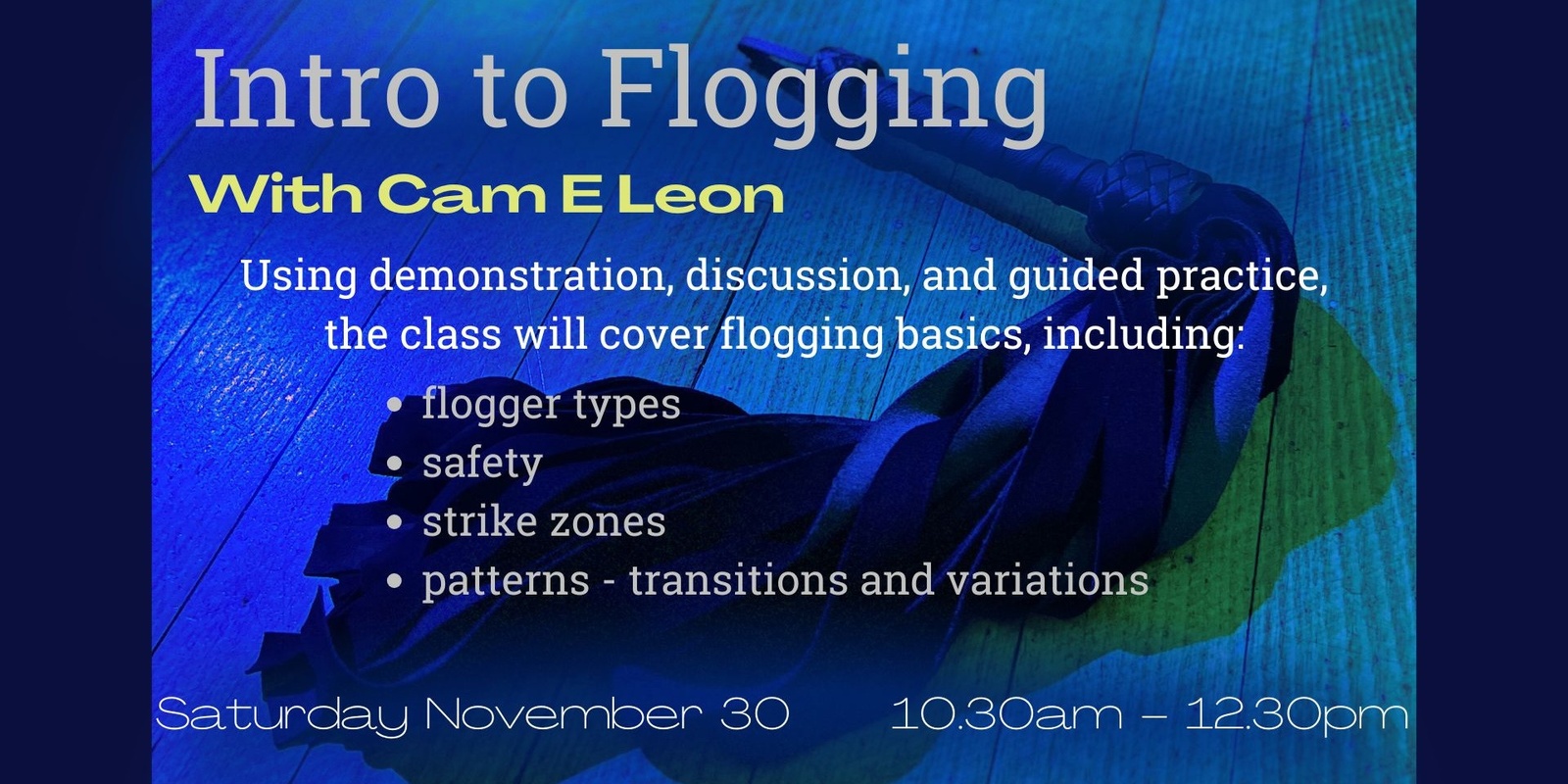 Banner image for Intro to Flogging