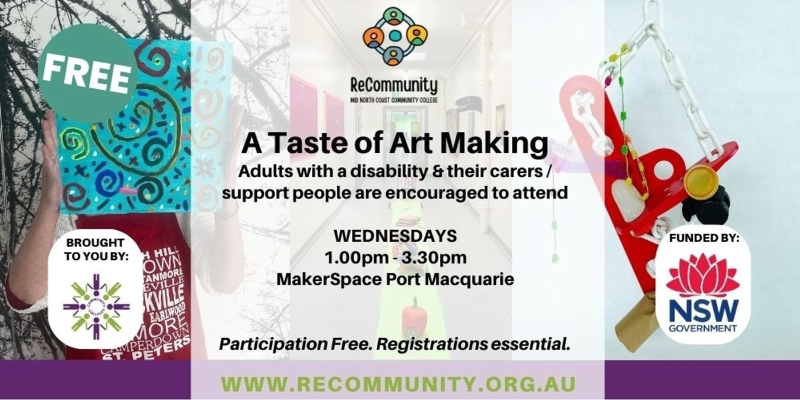 Banner image for A Taste of Art Making WEDNESDAYS (5 weeks)| PORT MACQUARIE