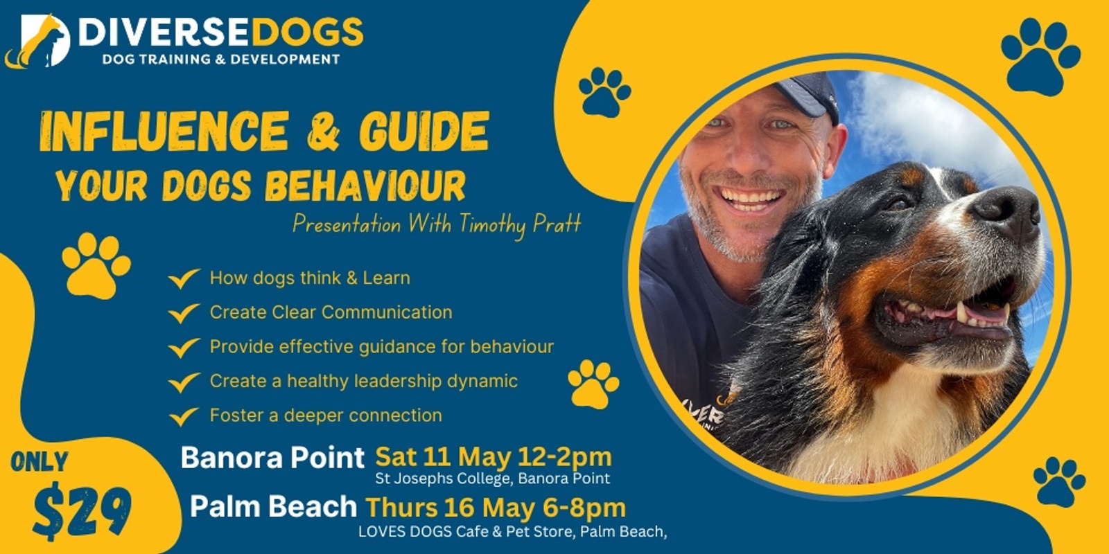 Banner image for How to Influence & Guide Your Dogs Behaviour...... With Timothy Pratt