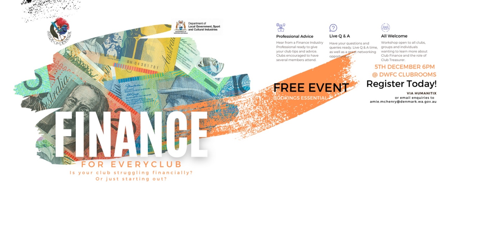 Banner image for Finance for Every Club - Workshop 