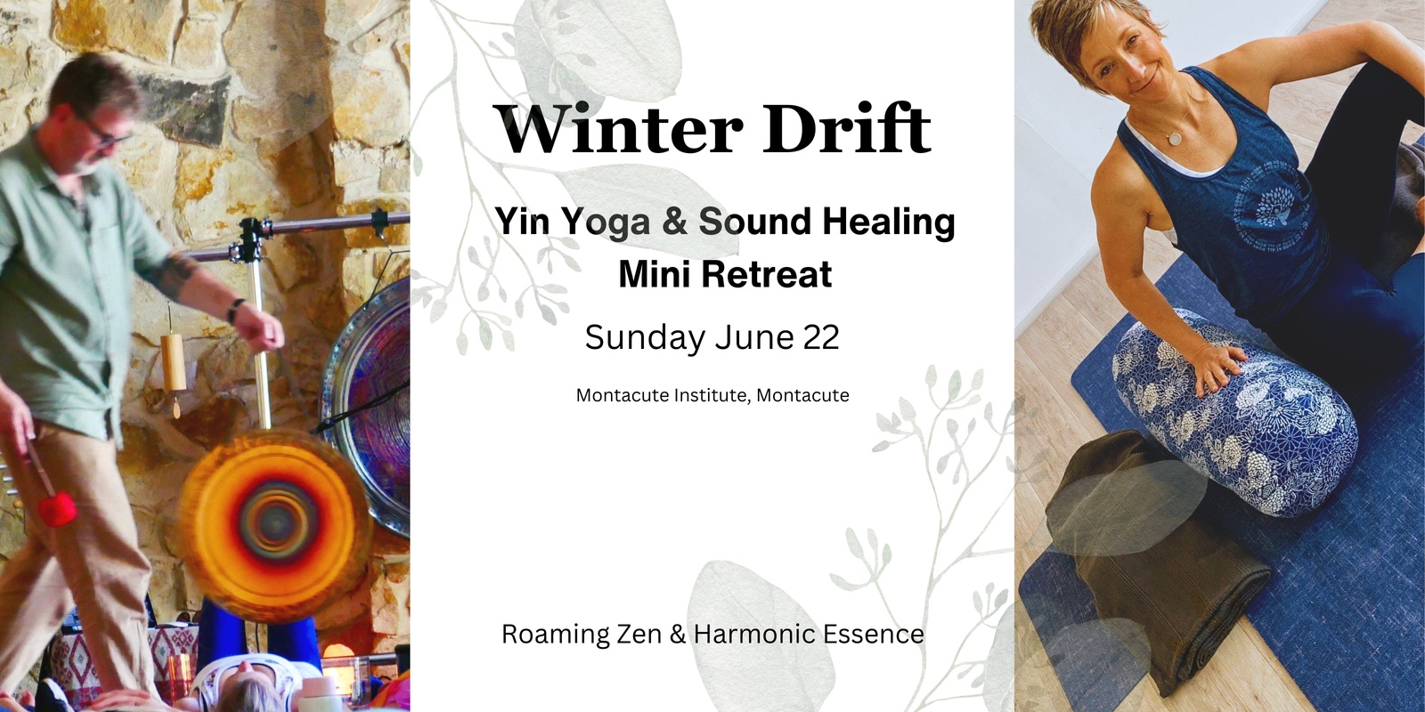 Banner image for Winter Drift: Yin Yoga & Sound Healing Mini-Retreat in the Adelaide Hills