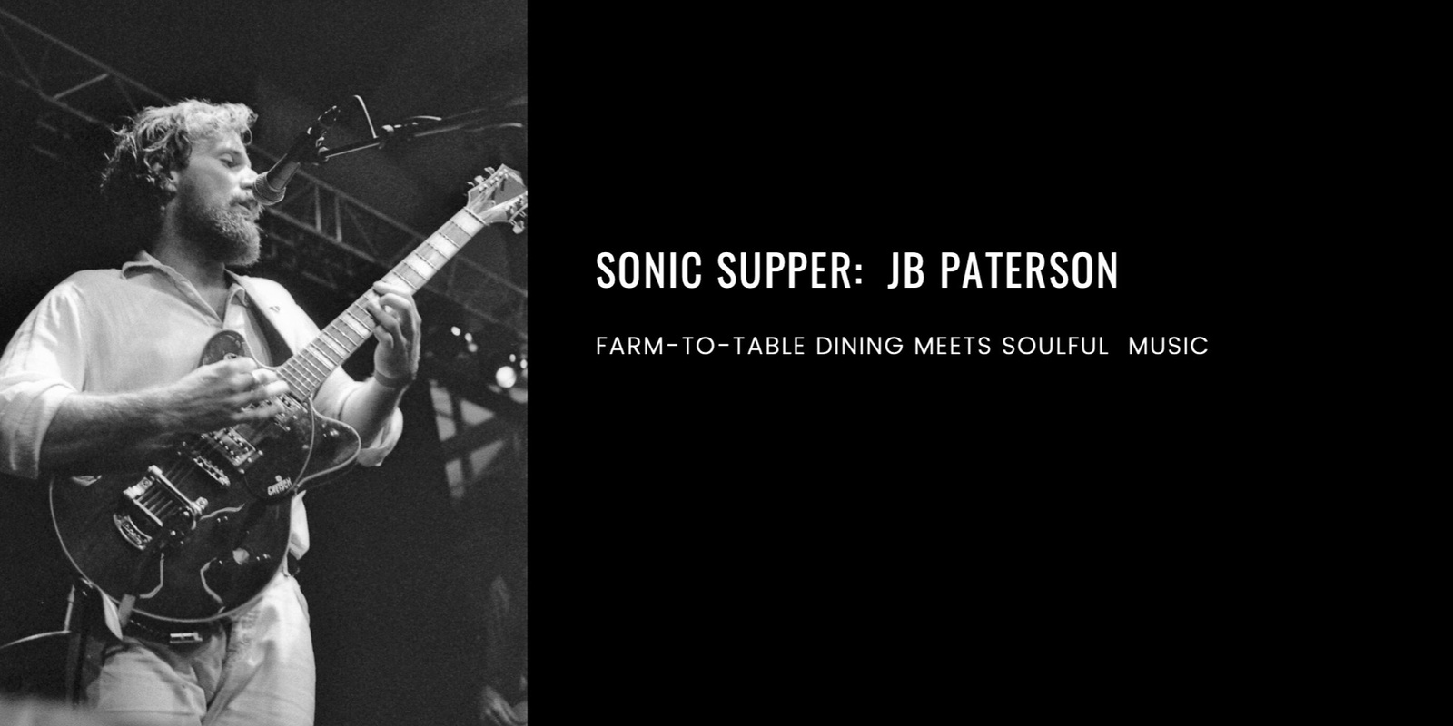 Banner image for Sonic Supper with JB Paterson