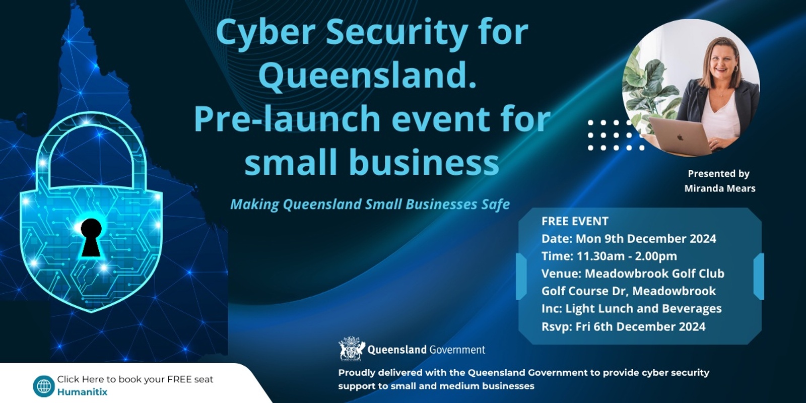 Banner image for Cyber Security for Queensland pre-launch information event