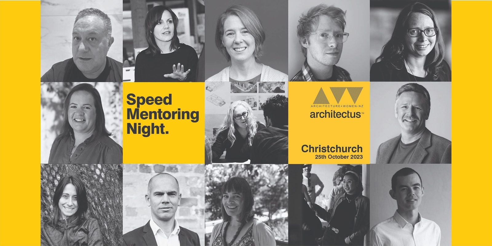 Banner image for A+W•NZ x Architectus Speed Mentoring Christchurch 2023