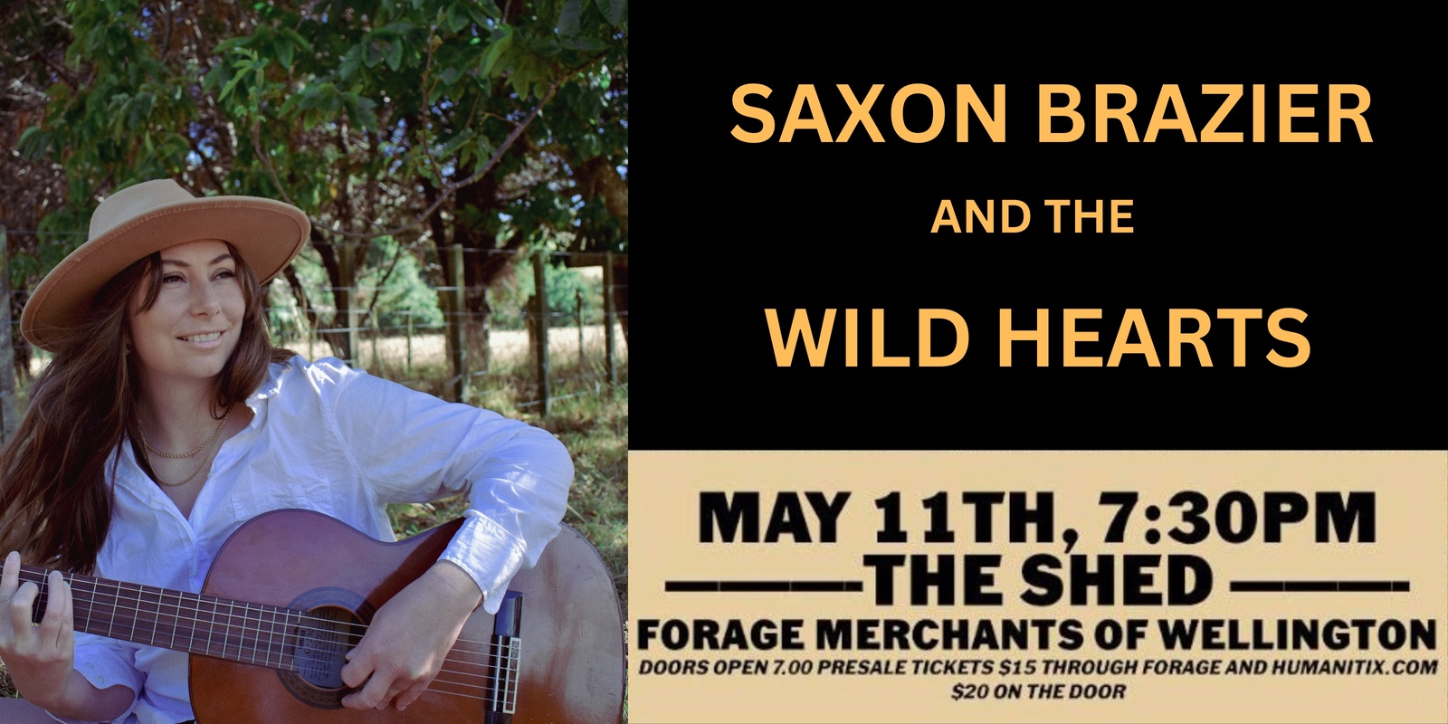 Banner image for Saxon Brazier and the WILD HEARTS 