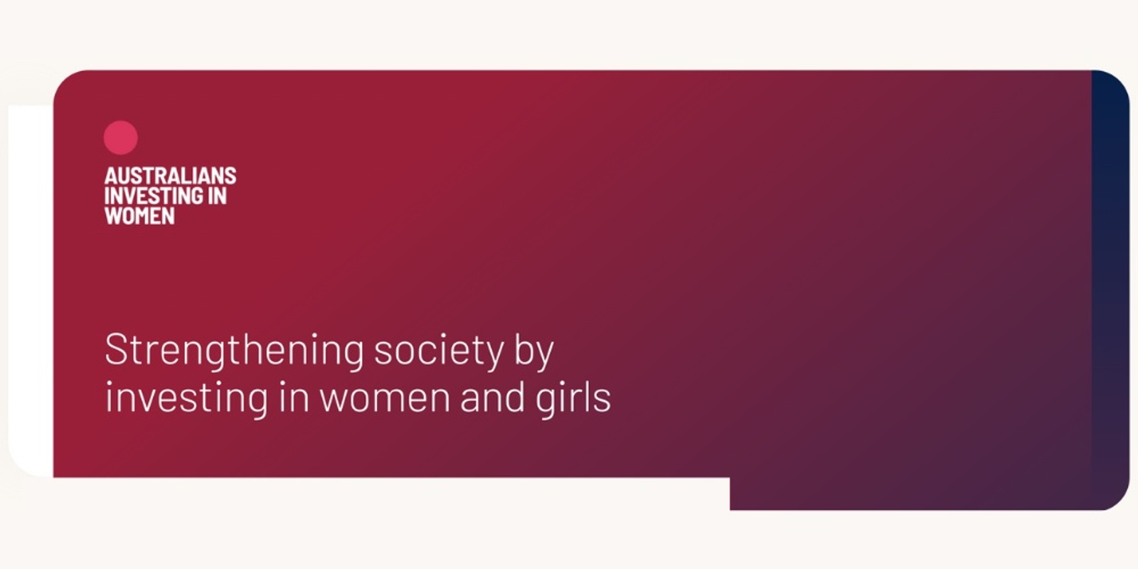 Banner image for Australians Investing In Women: Not-for-profits' learning circle