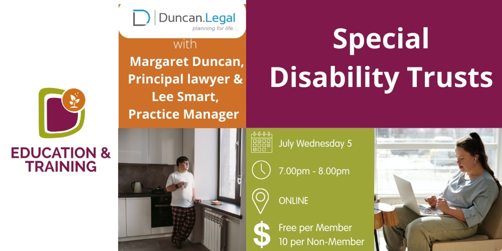 Banner image for DSNSW Special Disability Trusts with Duncan Legal