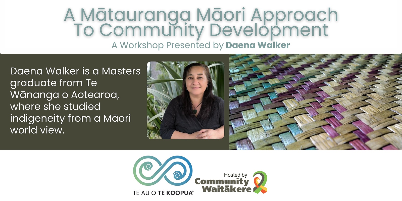 Banner image for  He Kete Rauemi Series - A Mātauranga Māori Approach to Community Development