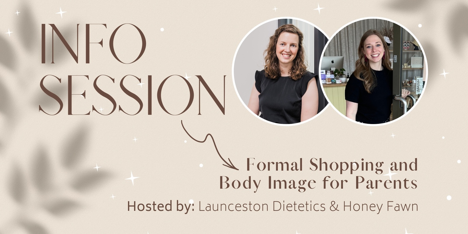 Banner image for Launceston Dietetics x Honey Fawn - Formal Shopping and Body Image for Parents 