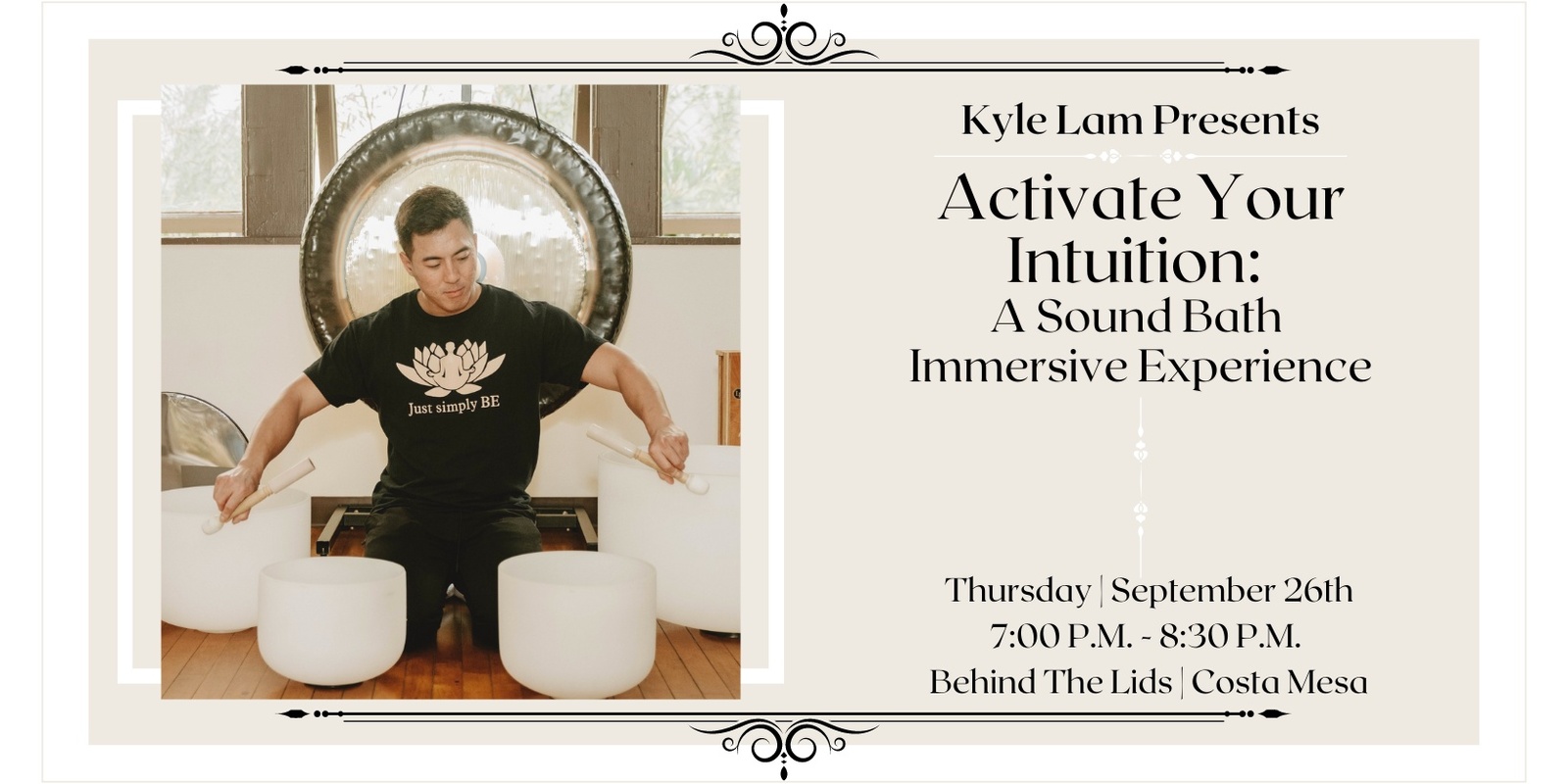 Banner image for Activate Your Intuition: A Sound Bath Immersive Experience (Costa Mesa)